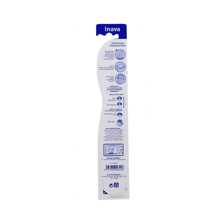 Inava Post-opératoire 7/100 - Pierre Fabre - Brosses à dents manuelles - IllicoPharma