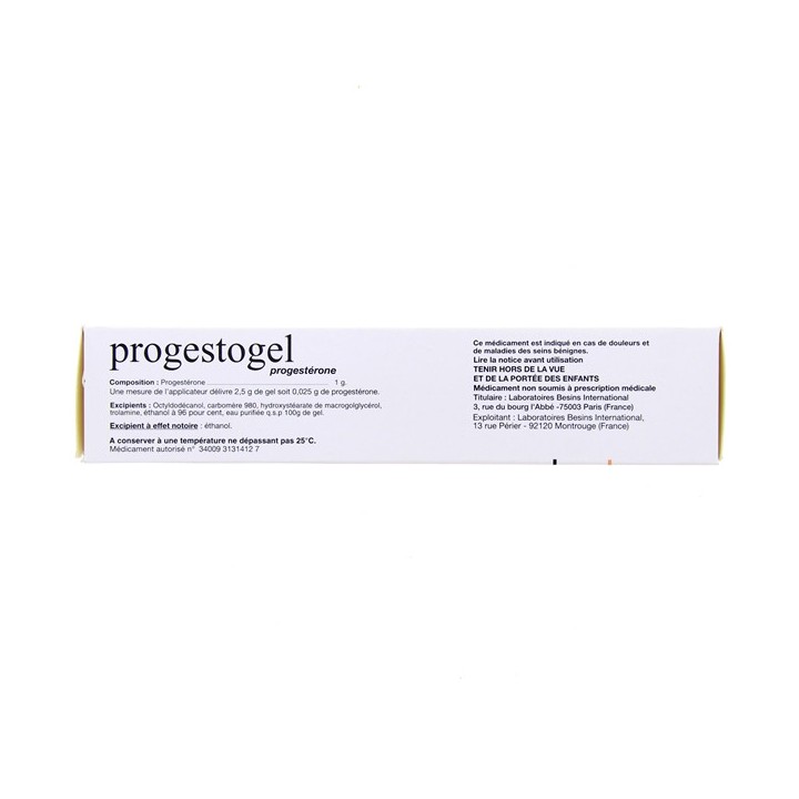 Progestogel 1% gel 80g, Ménopause, Pharmacie en ligne IllicoPharma