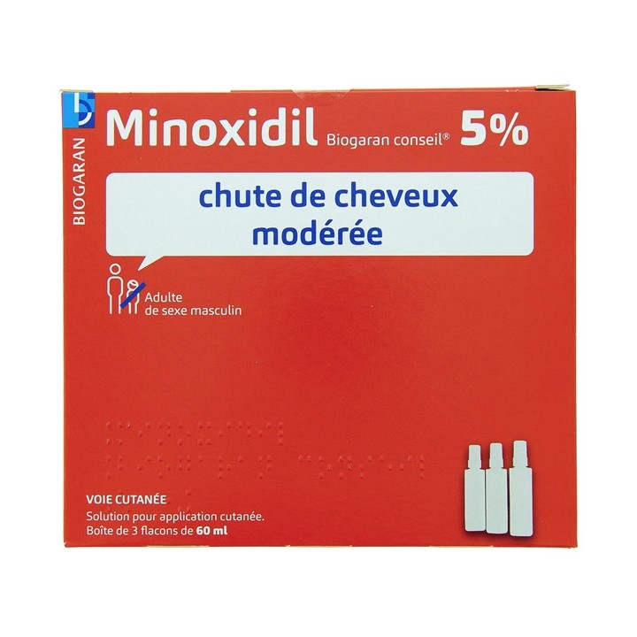 Minoxidil Biogaran Conseil 5% - Pharmacie sur internet IllicoPharma