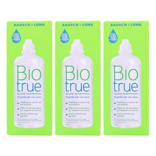 Biotrue solution multifonctions lentilles - 3x300ml - Bausch & Lomb - Pharmacie en ligne IllicoPharma