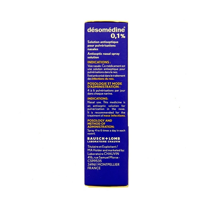 Desomedine 0,1% spray nasal 10ml - Bausch & Lomb - IllicoPharma