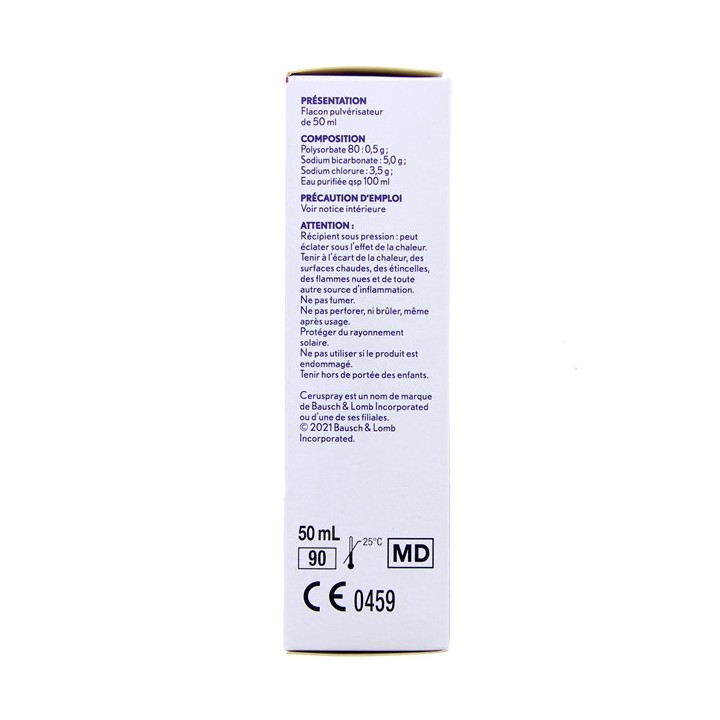 Ceruspray Hygiène de l'oreille 50ml - Bausch & Lomb - IllicoPharma