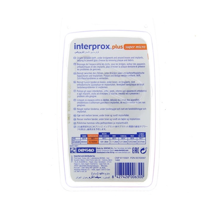 Interprox Plus Super Micro - 6 brossettes - Crinex - IllicoPharma