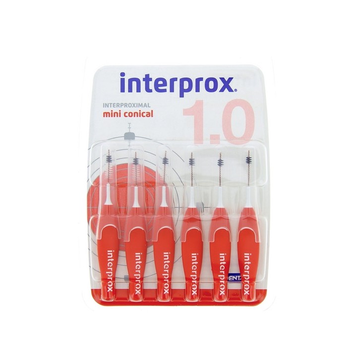 Interprox Mini Conical 1,0 mm - 6 brossettes - Crinex - IllicoPharma