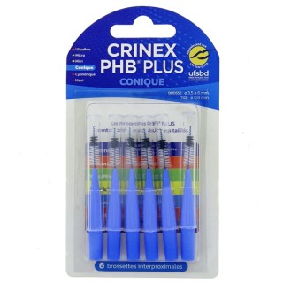 PHB Plus Conique - 6 brossettes interproximales - Crinex - IllicoPharma