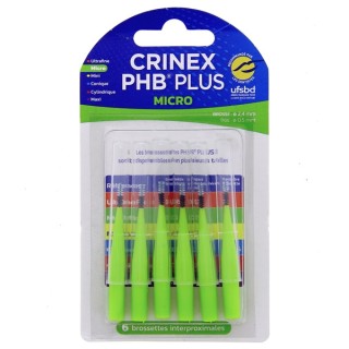 PHB Plus Micro - 6 brossettes interproximales - Crinex - IllicoPharma