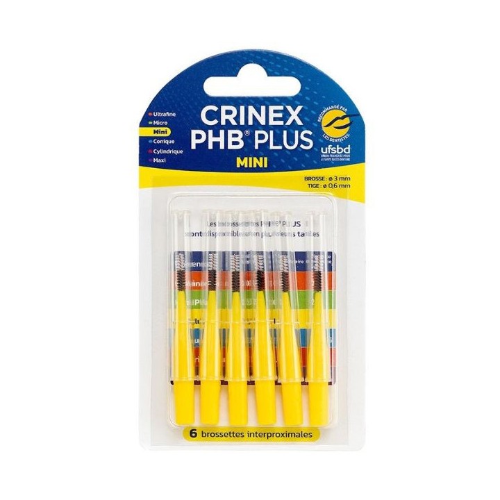 PHB Plus Mini - 6 brossettes interproximales - Crinex - IllicoPharma
