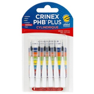 PHB Plus Cylindrique - 6 brossettes interproximales - Crinex - IllicoPharma