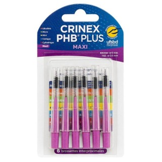 PHB Plus Maxi - 6 brossettes interproximales - Crinex - IllicoPharma