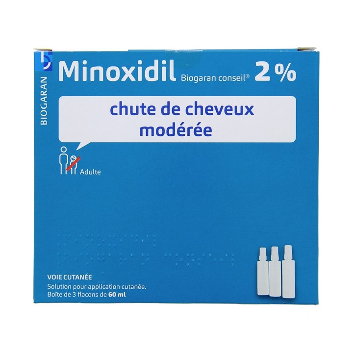 Minoxidil Biogaran Conseil 2% - Pharmacie en ligne IllicoPharma