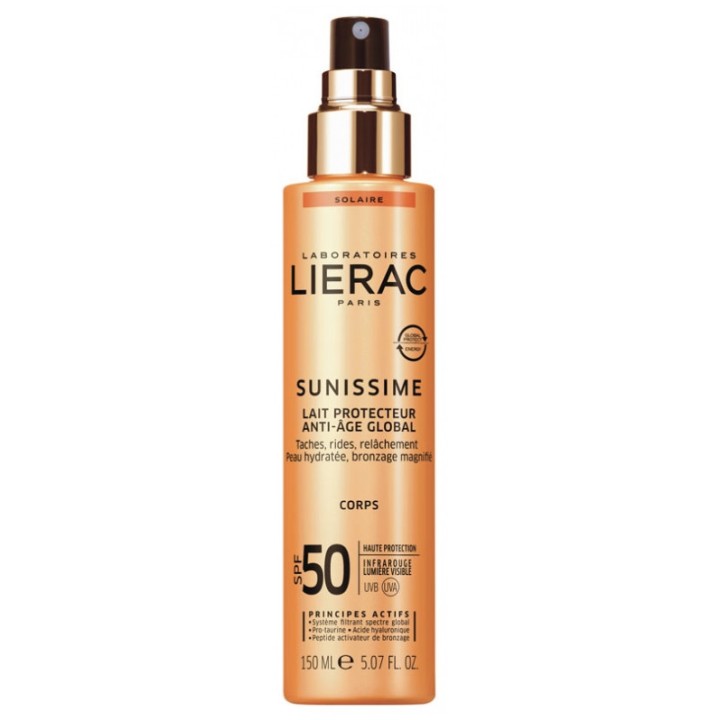 Sunissime Lait protecteur solaire corps SPF50 150ml Lierac
