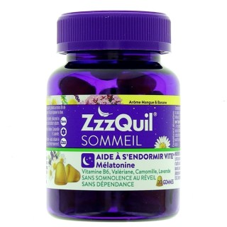 ZzzQuil Sommeil Mangue & Banane - 30 gommes - Complément alimentaire - IllicoPharma