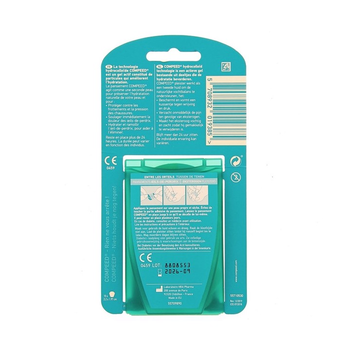 Compeed Oeil de perdrix - 10  pansements - Pharmacie en ligne IllicoPharma