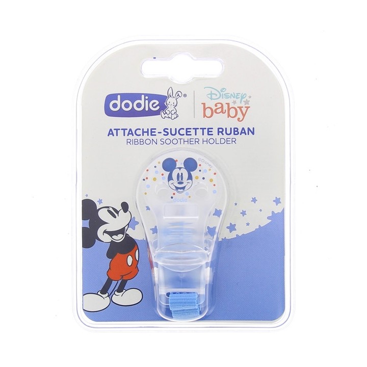 Dodie Attache sucette ruban Mickey - Pharmacie en ligne IllicoPharma
