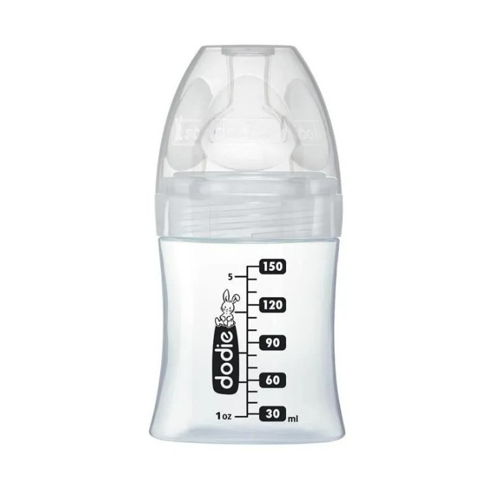Biberon verre anti-colique Tétine plate Débit 1 Paris 150ml - Dodie - IllicoPharma