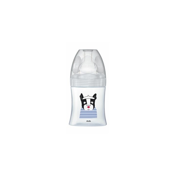 Biberon verre anti-colique Tétine plate Débit 1 Paris 150ml - Dodie - IllicoPharma