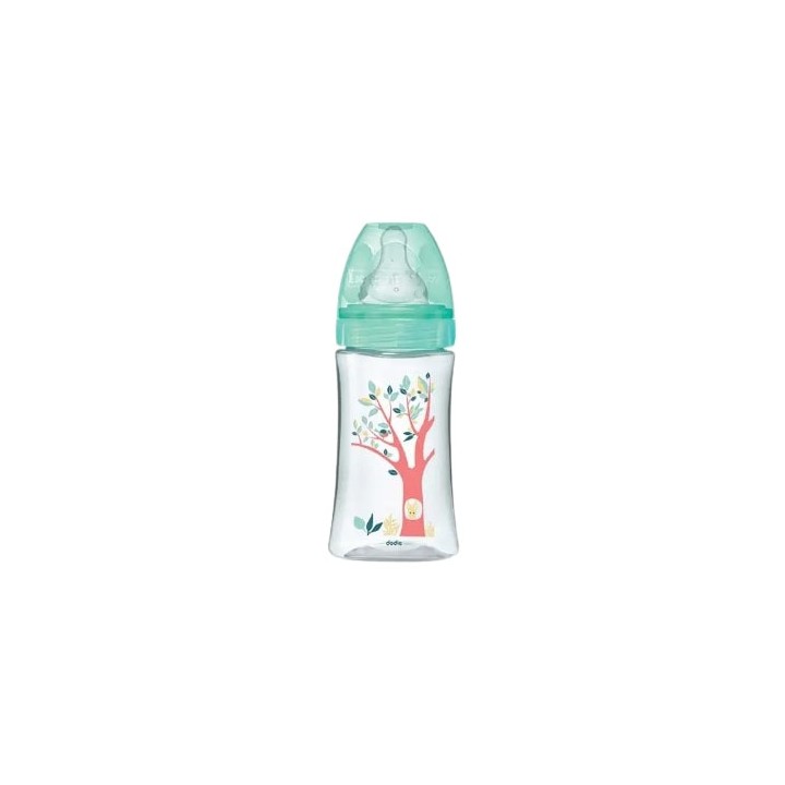 Biberon tétine ronde 3 vitesses débit 2 Lapin Renard 270ml - Dodie - IllicoPharma
