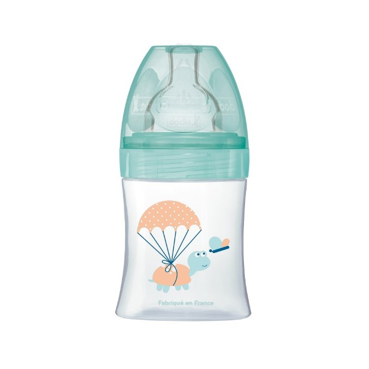 Biberon anti-colique Tétine plate Débit 1 Air - 150ml - Dodie - IllicoPharma