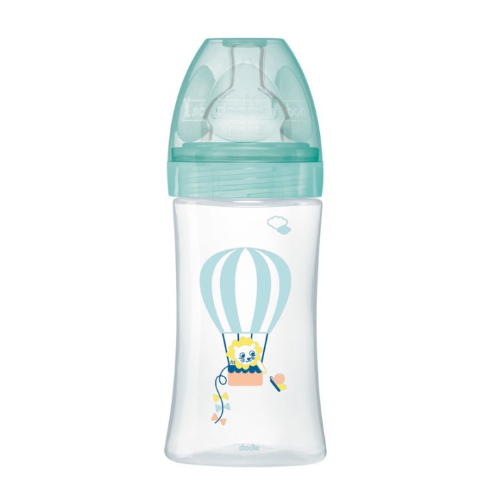 Biberon anti-colique Tétine plate Débit 2 Air - 270ml - Dodie - IllicoPharma