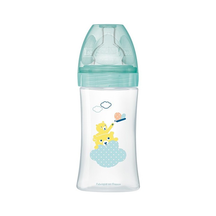 Biberon anti-colique Tétine plate Débit 2 Air - 270ml - Dodie - IllicoPharma