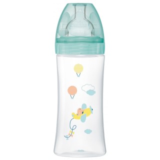 Biberon anti-colique Tétine plate Débit 3 Air - 330ml - Dodie - IllicoPharma