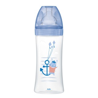 Biberon anti-colique Tétine plate Débit 3 Mer - 330ml - Dodie - IllicoPharma