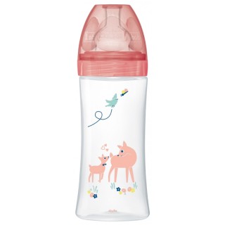 Biberon anti-colique Tétine plate Débit 3 Jardin - 330ml - Dodie - IllicoPharma