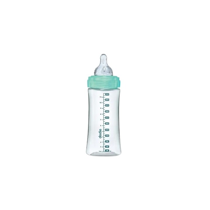 Biberon tétine ronde 3 vitesses débit 3 Vert Forêt - 330ml - Dodie - IllicoPharma