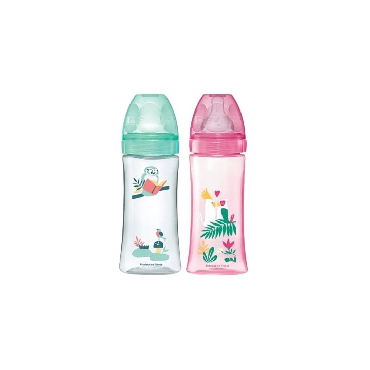 Biberon tétine ronde 3 vitesses débit 3 - 2x330ml - Dodie - IllicoPharma