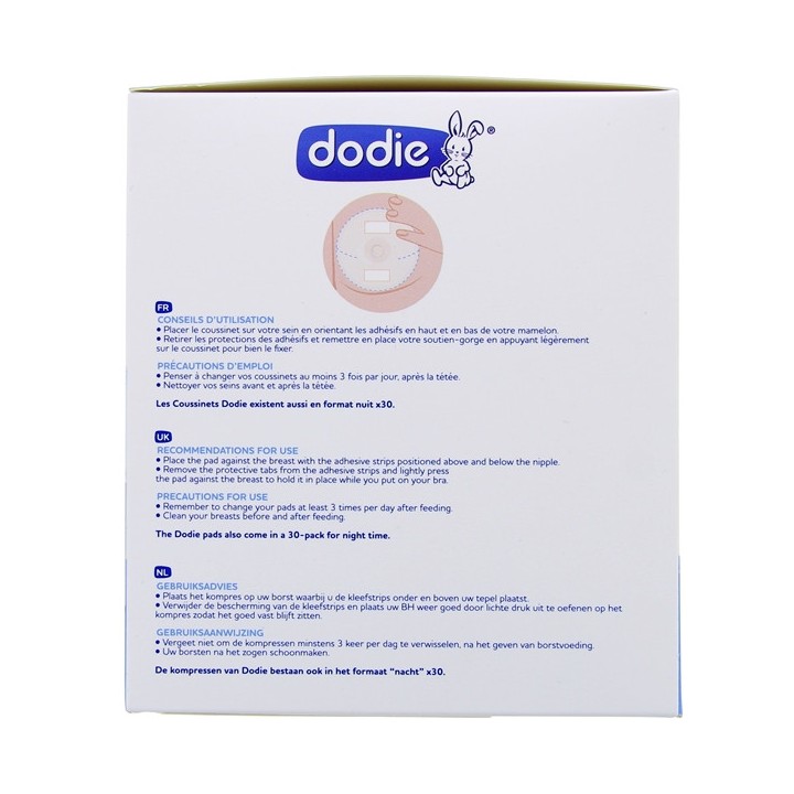 Coussinets d'allaitement Jour - Boîte de 100 - Dodie - IllicoPharma