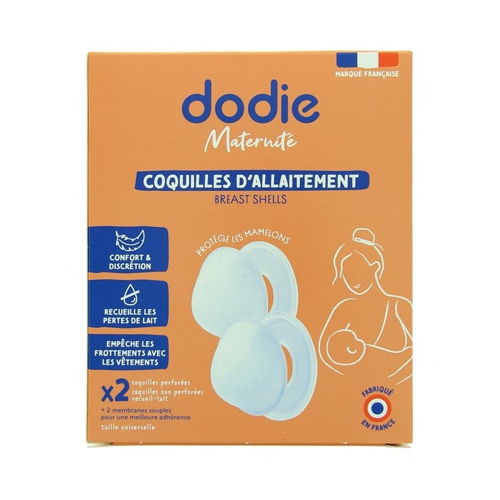Coquilles d'allaitement - 2 coquilles - Maternité - Dodie - IllicoPharma