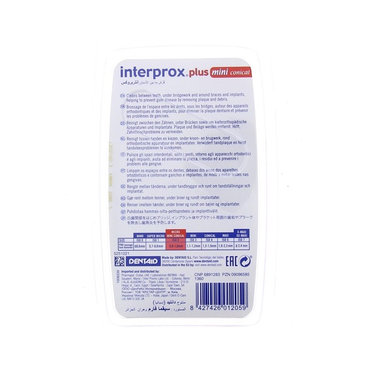 Interprox Plus Mini Conical - 6 brossettes - Crinex - IllicoPharma