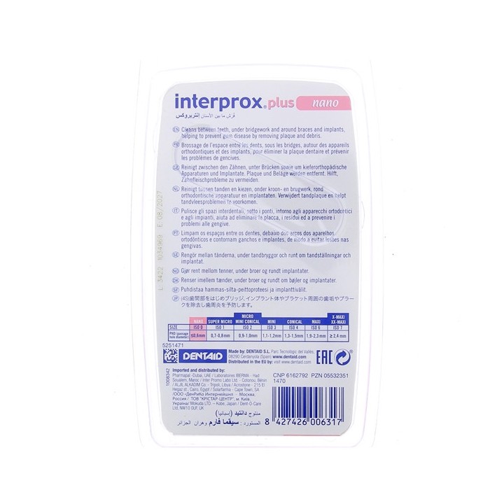Interprox Plus Nano - 6 brossettes - Crinex - IllicoPharma