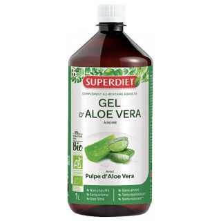 Gel d'Aloe Vera Bio à boire 1L - Superdiet - IllicoPharma
