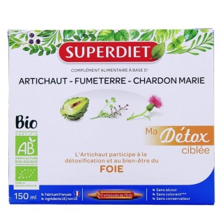 Ma Détox Ciblée Foie Bio - 10 ampoules - Superdiet - IllicoPharma