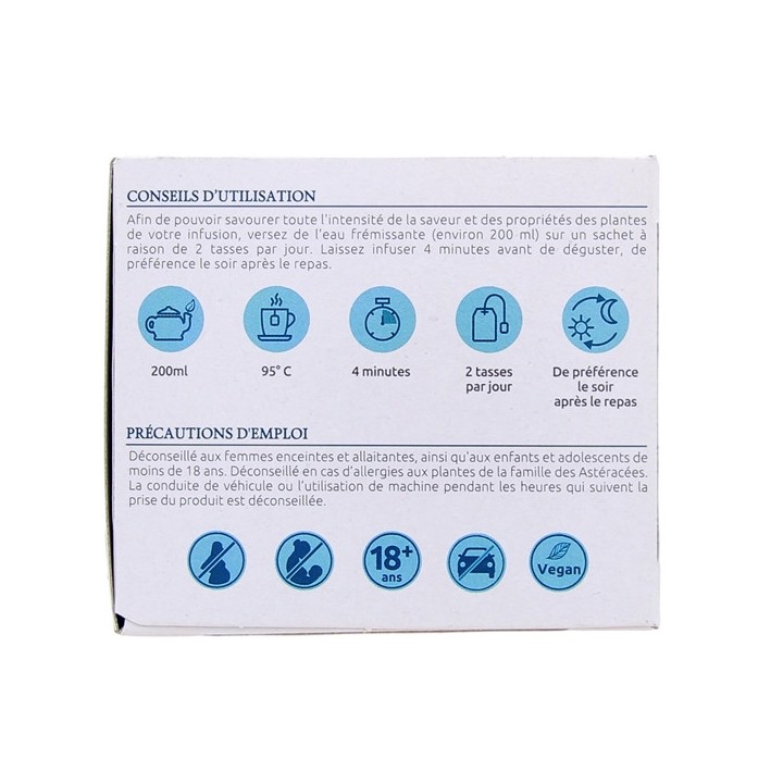 Infusion Nuit Paisible Bio - 20 sachets - Herbesan - IllicoPharma