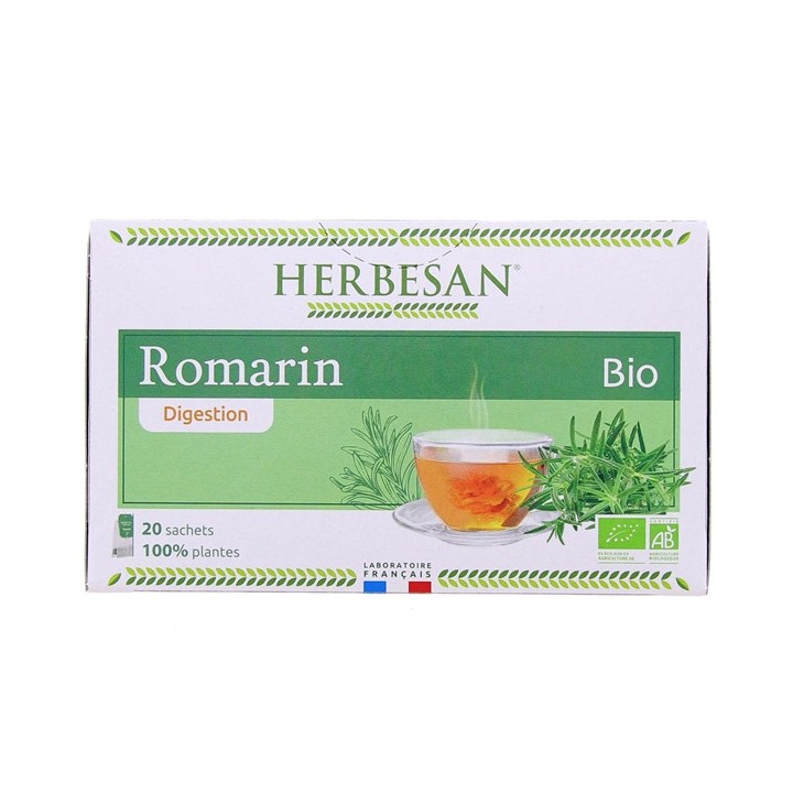 Infusion Romarin Bio - 20 sachets - Herbesan - IllicoPharma