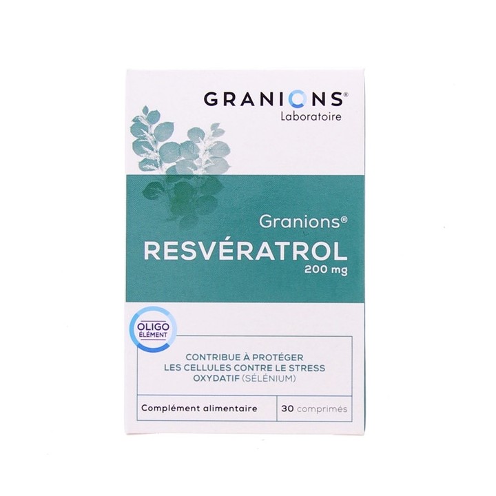 Granions Resveratrol - 30 comprimés - Dermatologie, cheveux, ongles - Pharmacie IllicoPharma