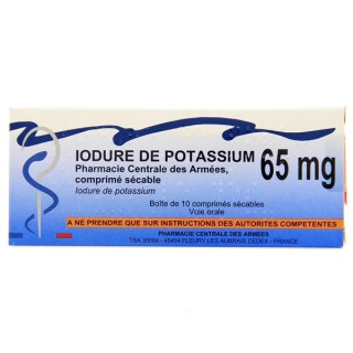Iodure de potassium 65mg 10cpr, Premier secours, e-Pharmacie IllicoPharma