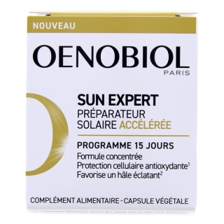 Oenobiol Sun Expert Préparateur Solaire Accélérée -15 capsules - IllicoPharma