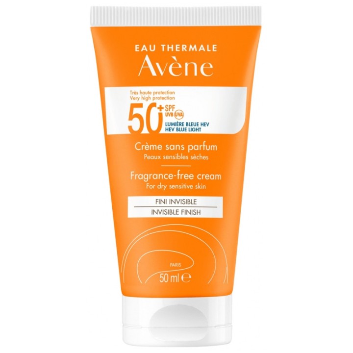 Crème Solaire SPF50+ Sans parfum 50ml - Avène - IllicoPharma