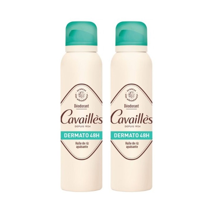 Déodorant Spray Dermato 48h 2x150ml - Cavaillès - IllicoPharma