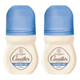 Déodorant Roll-on ABSORB+ 48h 2x50ml - Cavaillès - IllicoPharma