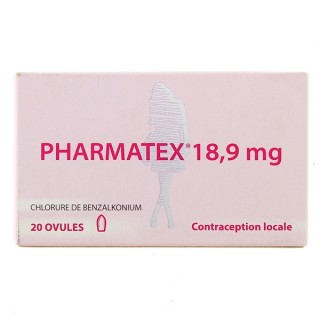 Pharmatex 18,9mg Ovule x20, Contraception, Pharmacie en ligne IllicoPharma