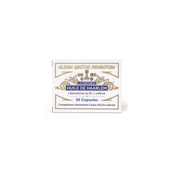 Huile de Haarlem - 30 capsules - Lefevre - Complément alimentaire - Pharmacie IllicoPharma