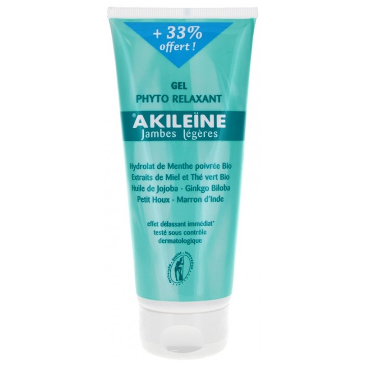 Gel Phyto Relaxant Jambes légères 200ml - rAkiléïne - IllicoPharma