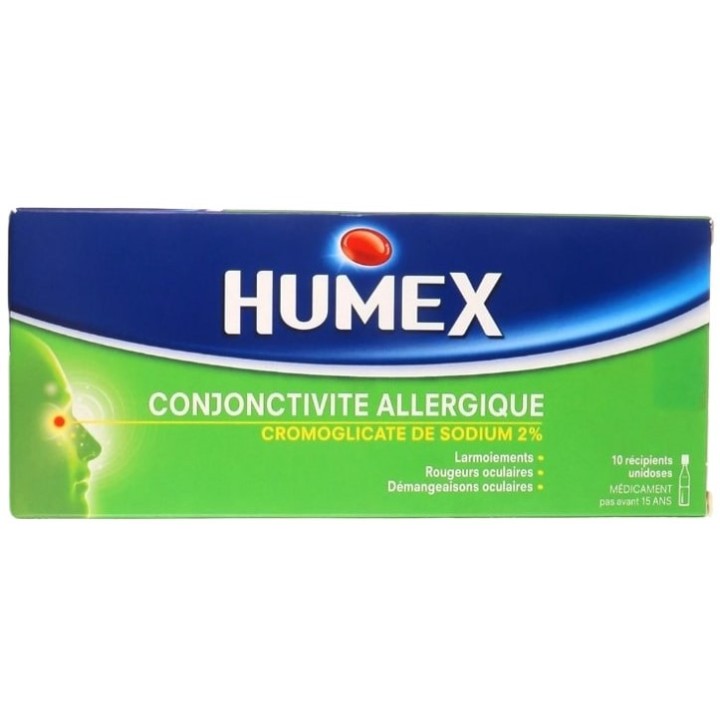 Humex 2% Collyre x10 unidoses - Pharmacie en ligne IllicoPharma