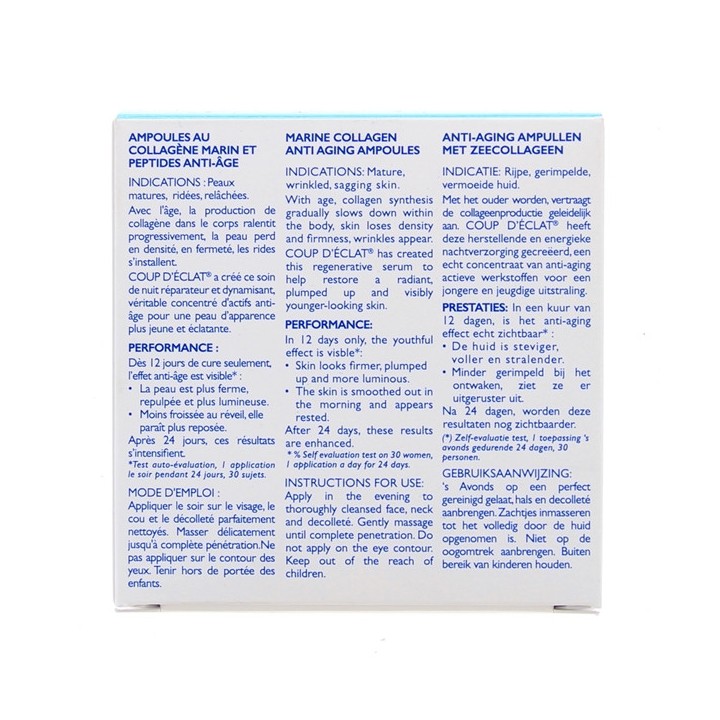 Ampoules Collagène Marin - 12 ampoules - Coup d'Eclat - IllicoPharma