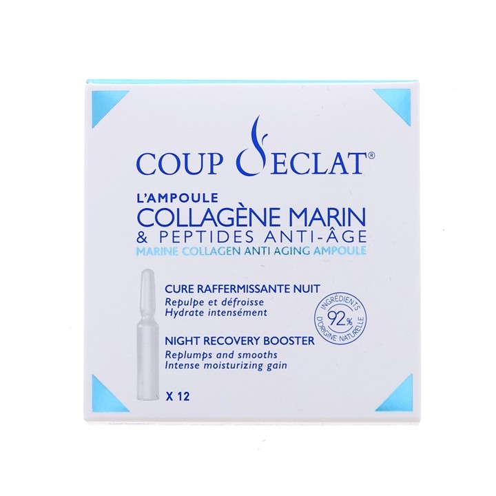 Ampoules Collagène Marin - 12 ampoules - Coup d'Eclat - IllicoPharma