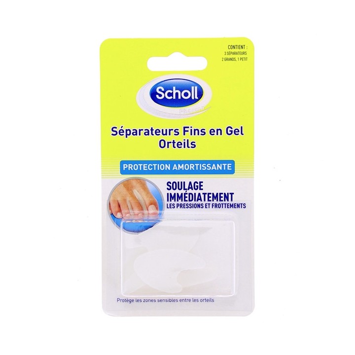Séparateurs Fins en Gel Orteils x3 - Scholl - IllicoPharma